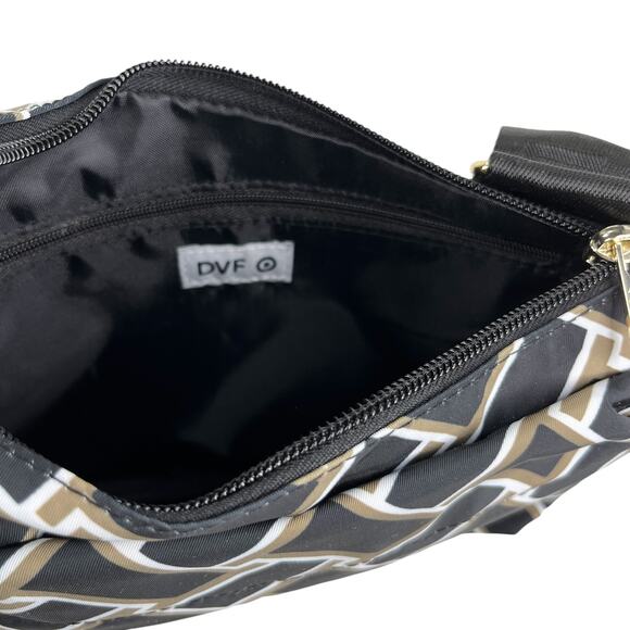 DVF Diane Von Furstenberg Target Utility Crossbody Bag Vintage Wave New - Picture 10 of 14